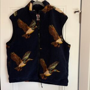 Men’s Woolrich x Target Fleece Vest with Duck Pattern